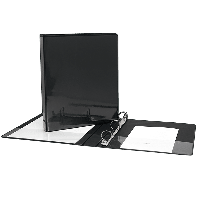 CARTABLE 1 POUCE PAGE COUVERTURE NOIRE