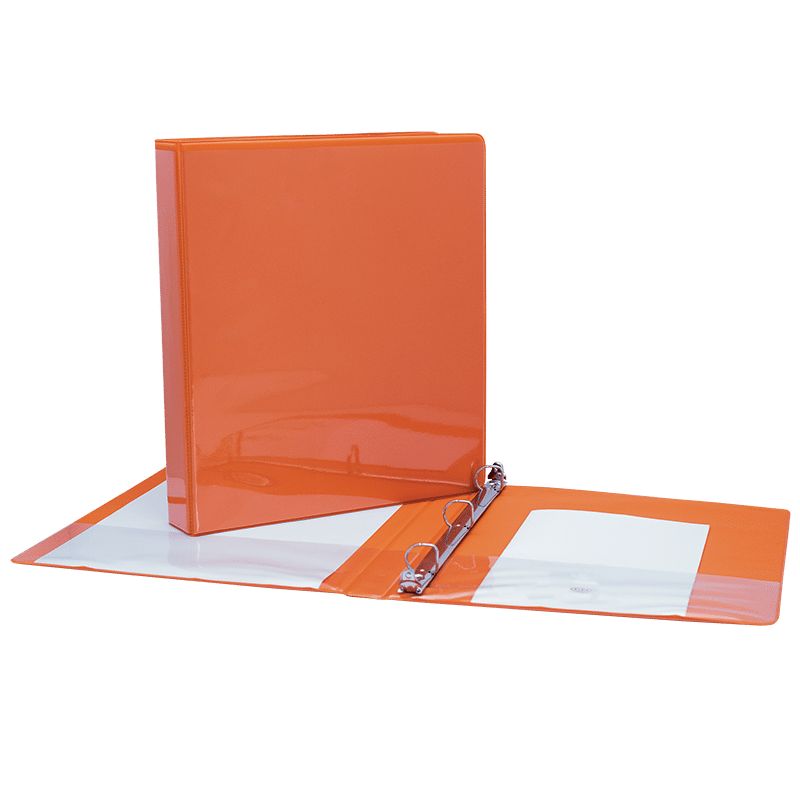 CARTABLE 1 POUCE PAGE COUVERTURE ORANGE